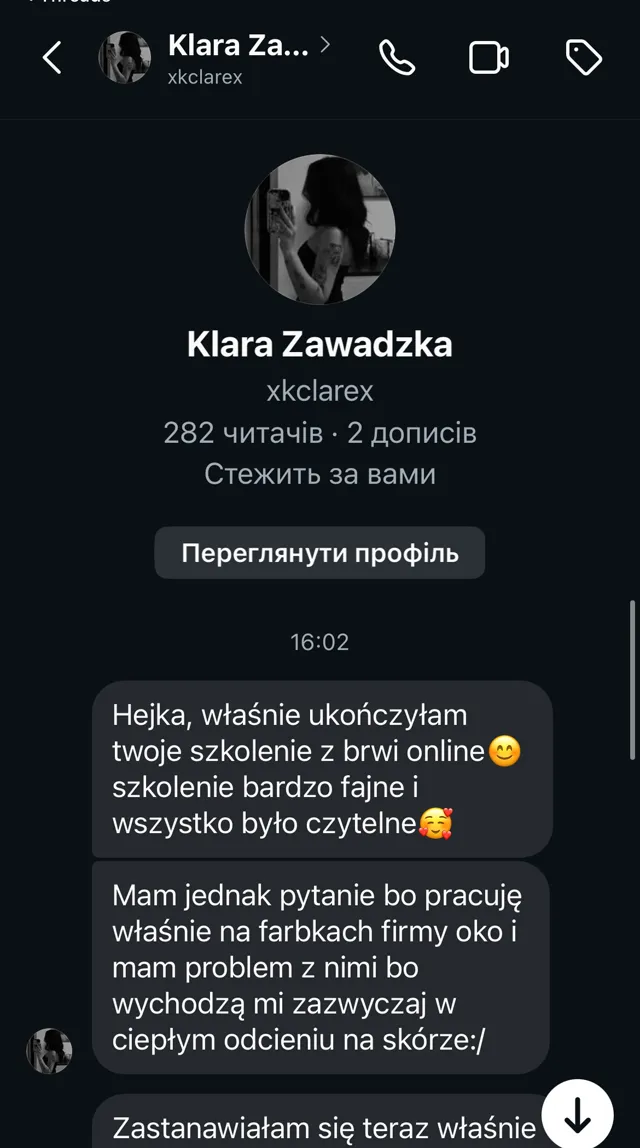 Opinia kursantki